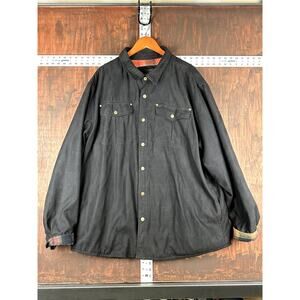 CQR Tactical Series Flannel‎ Lined Button Jacket Black Orange Mens 3XL NEW NWT